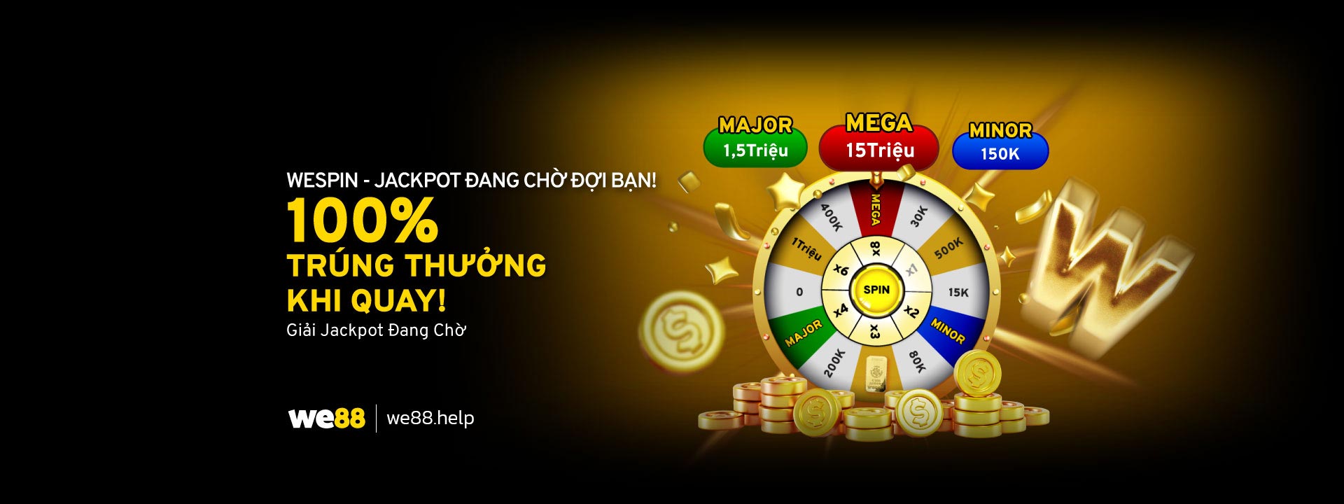 Jackpot đang chờ đợi bạn tại we88